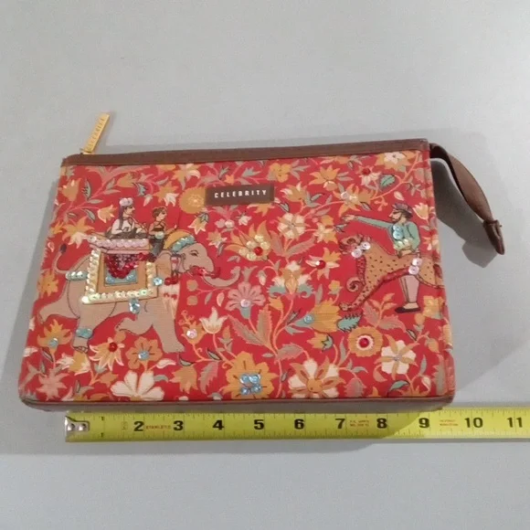 Celebrity red beaded bag set 5pc - Picture 8 of 16